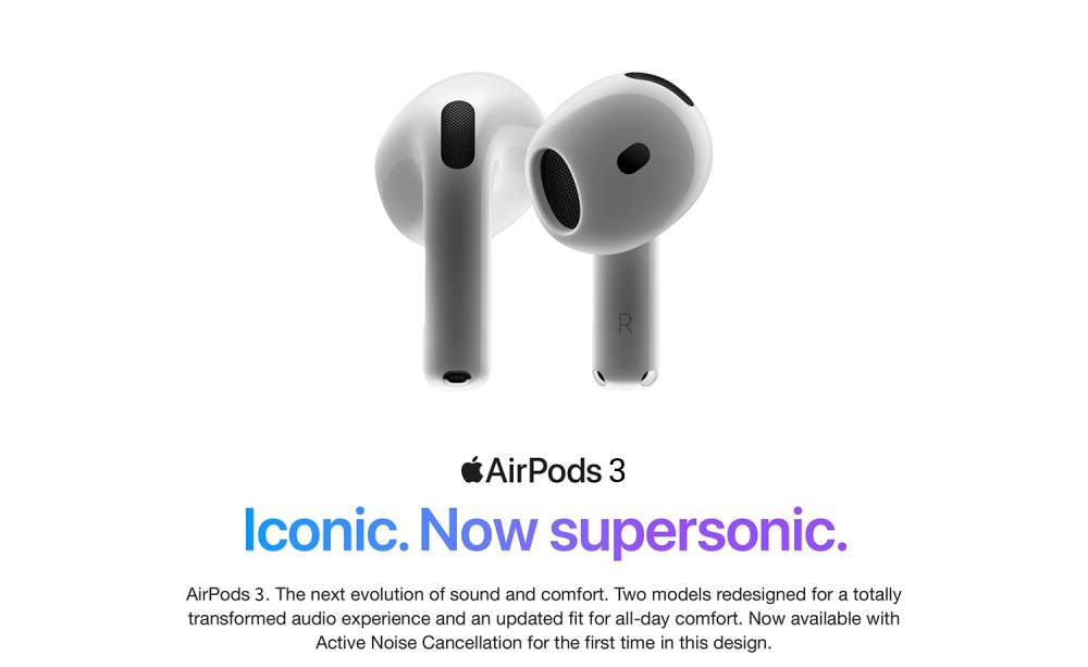 AirPods 3 with MagSafe Case (USB-C) Bluetooth (White, True