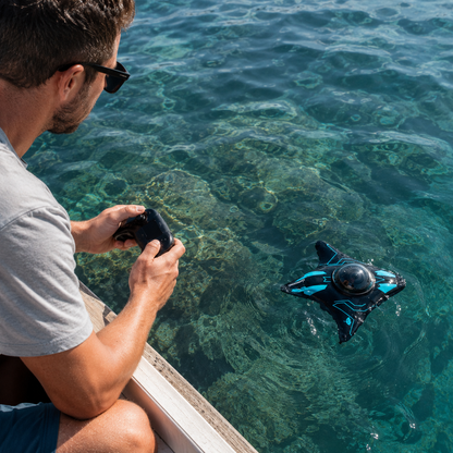 Damijda Underwater Drone – Remote-Control Ocean Explorer with 4K Camera, LED Lights & 1-Year Warranty