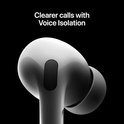 AirPods Pro (2nd generation) with MagSafe Case (USB-C) Bluetooth (White, True Wireless) With One Year Warranty