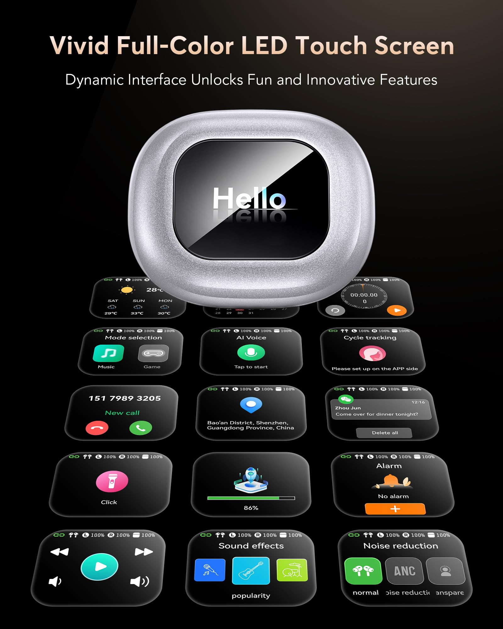 Q16 Air AI Translation Earbuds 144 Languages Real-Time