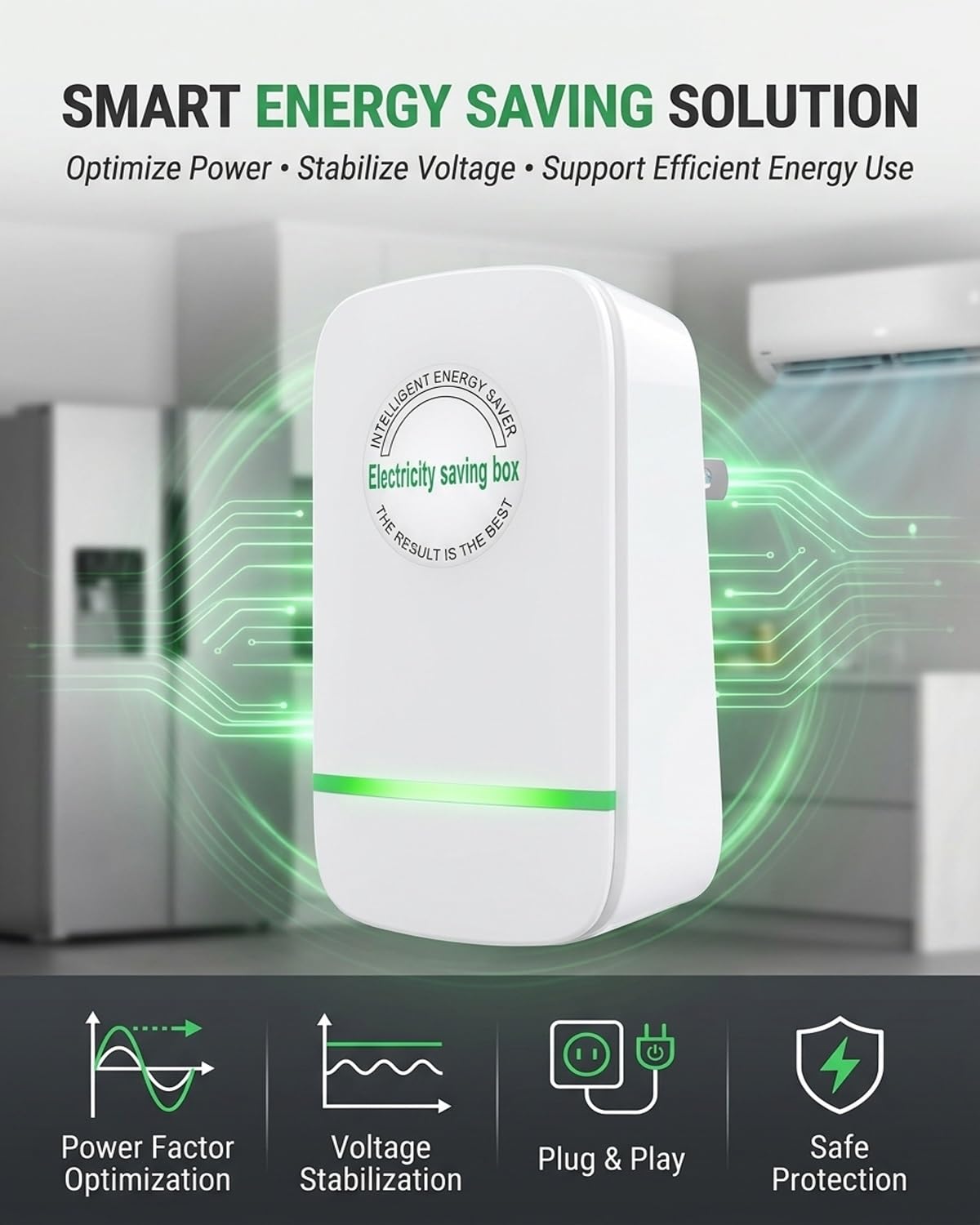 Stopwatt SmartPlug Device US Plug 90V-250V 30KW 2 Pack