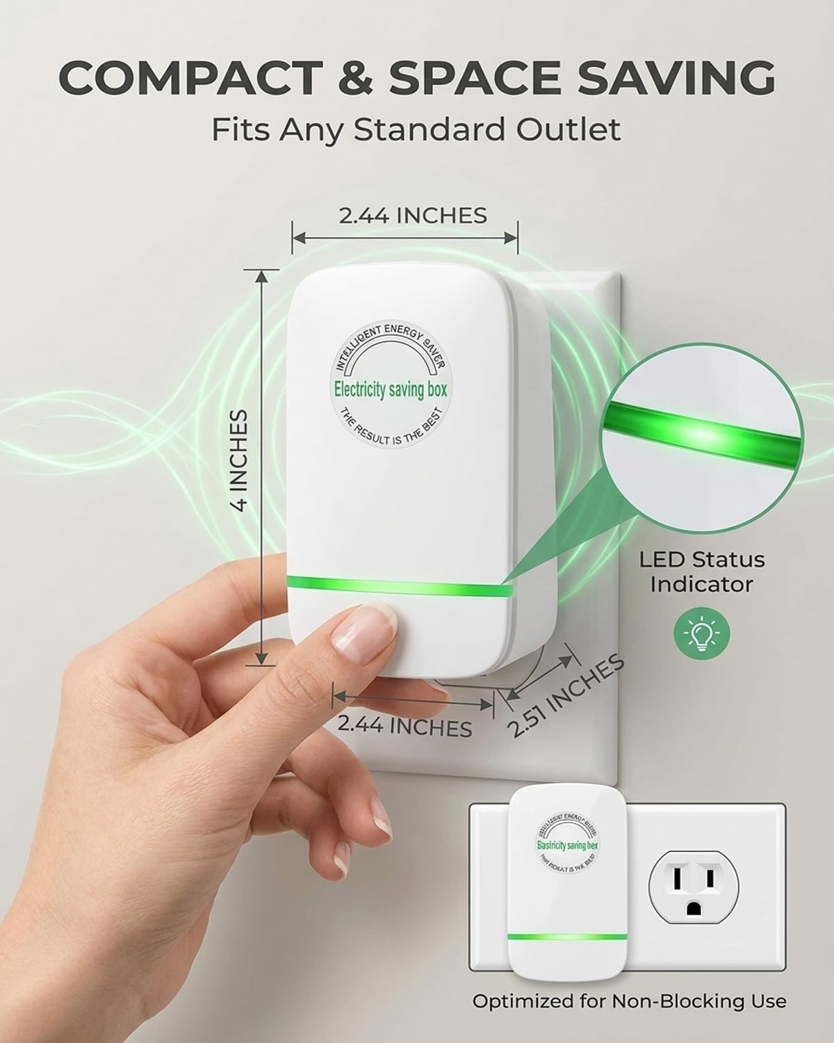 Stopwatt SmartPlug Device US Plug 90V-250V 30KW 2 Pack